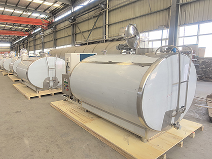 LEO milk refrigeration tank export site
